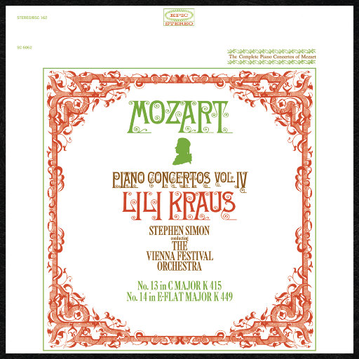 莫扎特：钢琴与管弦乐团协奏曲 Nos. 13 & 14,Lili Kraus