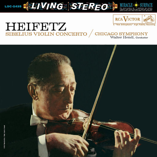 海菲兹/西贝柳斯：D小调小提琴协奏曲，Op.47 (2.8MHz DSD),Jascha Heifetz