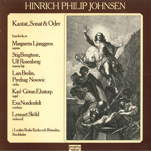 Hinrich Philip Johnsen： Kantat, Sonat & Oder,Margaretha Ljunggren
