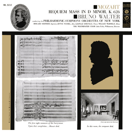 莫扎特: D小调安魂弥撒曲, K. 626 (瓦尔特 & 纽约爱乐乐团),Bruno Walter