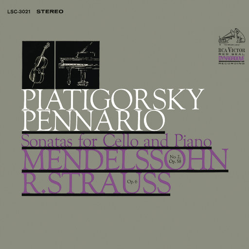 门德尔松: D大调第二大提琴奏鸣曲 & 施特劳斯: F大调大提琴奏鸣曲 (皮亚蒂戈尔斯基),Gregor Piatigorsky