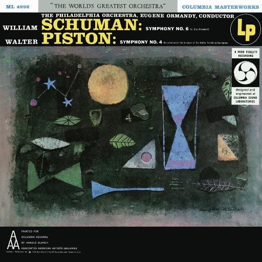 威廉·舒曼: 第六单乐章交响曲 / 辟斯顿: 第四交响曲 (尤金·奥曼迪),Eugene Ormandy