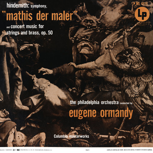 欣德米特: "画家马蒂斯" 交响曲 & 为弦乐队与铜管乐器而作的音乐会曲, Op. 50 (尤金·奥曼迪),Eugene Ormandy