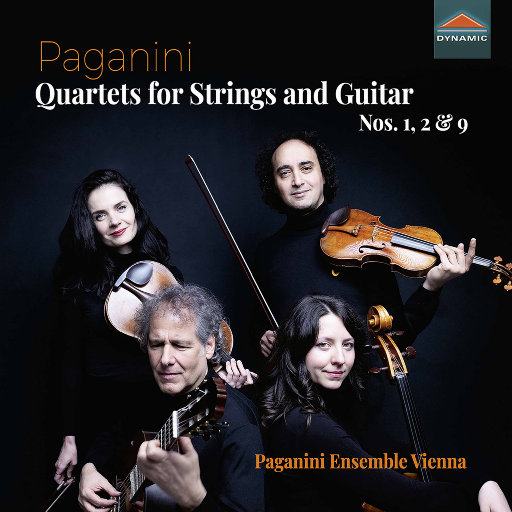 帕格尼尼: 弦乐四重奏 & 吉他 Nos. 1, 2 & 9,Paganini Ensemble Vienna,Mario Hossen,Marta Potulska,Liliana Kehayova,Alexander Swete