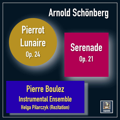 勋伯格: 小夜曲, Op. 24 & 月迷彼埃罗, Op. 21,Maria Bergmann,Louis-Jacques Rondeleux,Helga Pilarczyk,Pierre Boulez,Jacques Castagnier,Guy Deplus,Louis Montaigne,Luben Yordanoff,Serge Vollot,Jean Huchot,Paul Stingl,Paul Grund