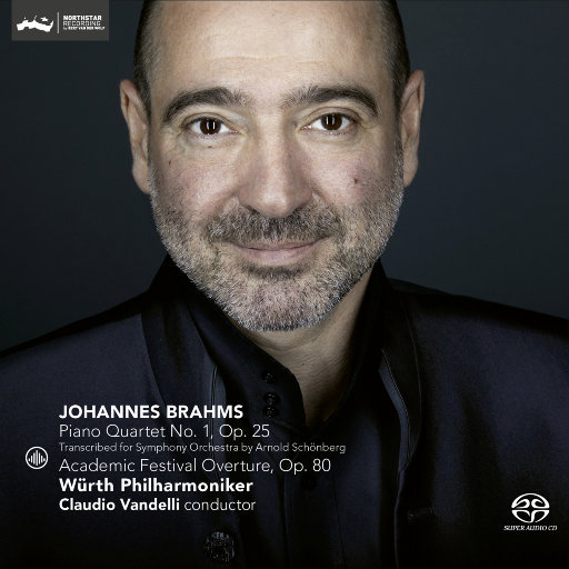 勃拉姆斯: 第一钢琴四重奏, Op. 25 / 学院庆典序曲, Op. 80,Würth Philharmoniker & Claudio Vandelli