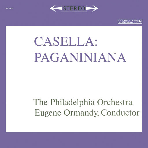 卡塞拉: 帕格尼尼阿纳, Op. 65,Eugene Ormandy